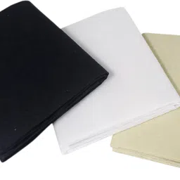Pack of 3 White Shades Felt Fabric Sheet Stiff (Hard) Size 19” x 21” inch-picture-33