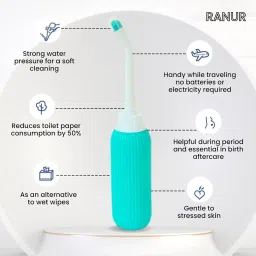Portable bidet, Jet Spray for Toilet | Retractable, 2 angled Nozzles P360 Manual Bidets-image-62