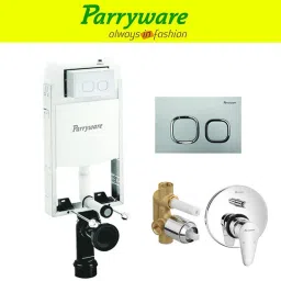 Half Frame Concealed Cistern, with divater body upper uno set of 1 pic 048 Dual Flush Tank-image-62