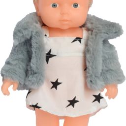Real Looking Soft Doll Toy For kids Fur Dress (Head, Arms, Legs moveable) 28 c.m-picture-6