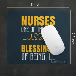 LASTWAVE Nurses — one of the few blessings of being ill, Design Printed Mouse Pad for Non Slip Base Mousepad image 2