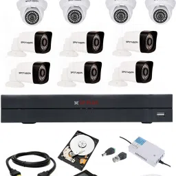 CP PLUS 16 Channal HD DVR 1080p 1Pcs,Spotvision Bullet Camera 2.4MP 6Pcs,Spotvision Dome Camera 2.4 MP 8Pcs,2 TB Hard Disk With Two Year Warranty 1Pcs,Wire Bundle 2Pcs,16 Channal Power Supply 1Pcs,Hdmi Cable 1Pcs,Mouse,Adapter,Bnc & DC Connectors, Security Camera-image-59