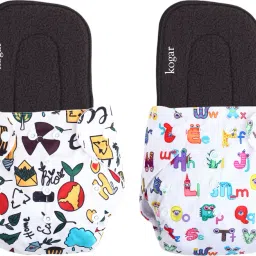 Print Reusable Cloth Diapers + Insert Pad Washable 100% Absorption 0-3 yrsM36 - L - XL-5