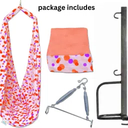 kian Baby net swing cradle with spring and window hanger image 2
