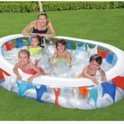 Inflatable (IND*0985) Elliptic Family Swimming Pool , 54066 Inflatable Swimming Pool-36