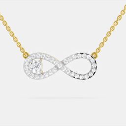 Sparkles N19610 Collar Yellow Gold Precious Necklace-image-29