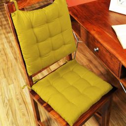 Chair Pad Cushion For Indoor, Outdoor, Dining, Home, Office, 14x14 Inch Microfibre Solid Chair Pad Pack of 2-image-66