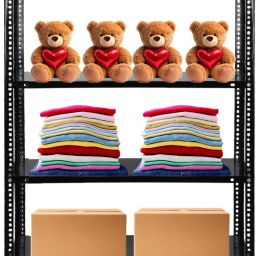 6 Tier Storage Book, Shoes, Books Shelve Rack Metal Open Book Shelf-4