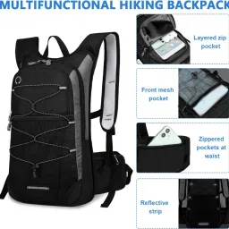 gustave ® Hydration Backpack with 2L Hydration Bag for Hiking Cycling Running MTB Hydration Pack image 5