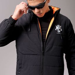 the indian garage co. Men Graphic Print Quilted Jacket-picture-0