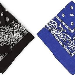 TKSA STYLE Handkerchief for Women Men Black Royal Blue ["Black","Royal Blue"] Handkerchief-image-47