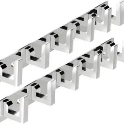 Pack Of 2-Glossy Classic 6 Pin Steel Cloth Hanger Bathroom Wardrobe Wall Door Hooks For Hanging keys,Clothes Holder Accessories Organizer-picture-22