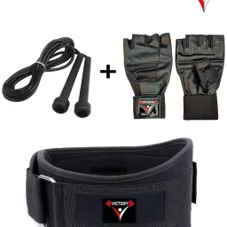 Combo Ultra Gym Belt ( L ) Size & Premium Gym Glove & Skipping Rope Gym & Fitness Kit Fitness Accessory Kit Kit-image-47