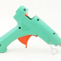 fadman TURQUOISE MINI HOT MELT GLUE GUN 20 WATT (ON OFF SWITCH & INDICATOR) WITH 1 ADHESIVE HOT GLUE STICKS Standard Temperature Corded Glue Gun image 2