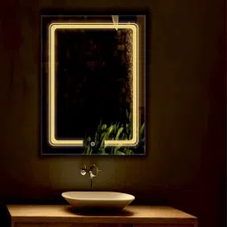 15 x 21-Double Line Gap Led Bathroom Mirror-picture-27