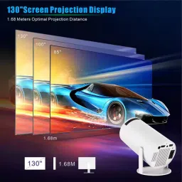 WENGONVILA 4K Ultra HD Smart Projector for TV and OTT Streaming (1200 lm / 2 Speaker / Wireless / Remote Controller) Portable Projector image 3