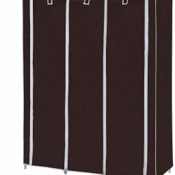 Wardrobe Portable Foldable Closet for Clothes Almira, 2 Hanging Space, 8 Shelves Carbon Steel Collapsible Wardrobe-image-97