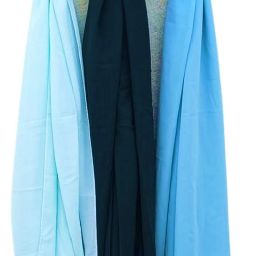 Embellished Georgette Women Light Blue, Dark Green, Light Green Fancy Scarf, Scarf, Stole, Faux Turtleneck Neck Cover-image-23