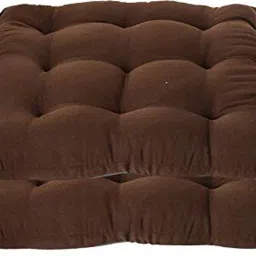 Cotton Solid Chair Pad Pack of 2-22