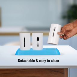 b-arm Knife and Spoon Stand for Kitchen&Dining Table(Small Cup Size)Cutlery Holder Plastic Cutlery Set image 3