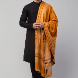 Tweedle Wool Woven Men Shawl-image-6