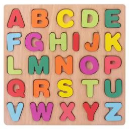 2025 New 3D Wooden Educational learning A To Z English Alphabets Board-image-105