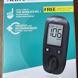 ACTIVE BLOOD GLUCOMETER WITH 10 STRIPS Glucometer-22