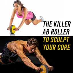 activex AbPlus Wheel Roller,Home workout abroller for Abdominal & Core Strength Training Ab Exerciser image 2