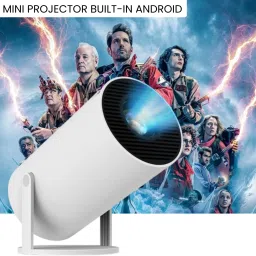 SACRO Smart Projector for Home 4K Support Rotabable Design withApp Netflix,YouTubeY45 (4500 lm / 1 Speaker / Wireless / Remote Controller) Portable Projector-10