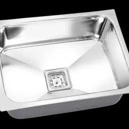 Stainless Steel Indian Handmade Kitchen Sink 24*18*10Inch Weight 6kg With Coupling &Waste Pipe Under Counter Basin-image-16
