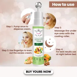 esawood Vitamin C & E Under Eye Cream For Reduce Dark Circles, Puffiness & Fine Lines image 4