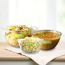 Glass Mixing Bowl Oven & Microwave Safe Bowls, Dishwasher & Freezer Safe,1000ml, 1600ml & 2100ml-16