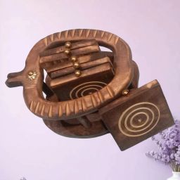 Versatile Handmade Home NonSlip Absorbent Coasters Serving Set-image-39