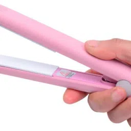 EverMart Mini Hair Straightener Crimper Flats Iron Easy To Carry Mini Ceramic Electronic Hair Straightener Iron Chapinha Straightening Corrugated Irons Hair Crimper Styling Tools Hair Straightener-image-81