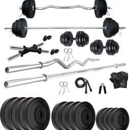 40 kg PVC 2 WB/PVC WI Home Gym Combo-19