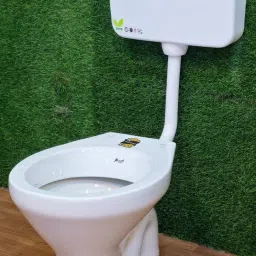 Platinum Ceramic Western Toilet Premium Grade EWC Toilet Seat S Trap With Side Handle Flushtank Western Commode-18