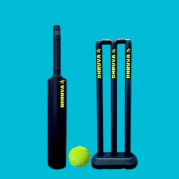 Plastic Cricket Kit for 6 to 12 Years kids 1 piece bat 1 set wicket 1 piece ball Cricket Kit-image-59