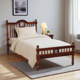 mudramark from pepperfry Mayur Sheesham Wood Single Bed In Honey Oak Finish-picture-21