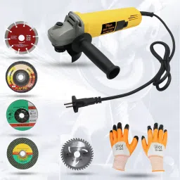 HGCM19M1 Angle Grinder with 5Pc Metal/Tile/Wood Cutting/Grinding/Flap Disk Wheel Angle Grinder-21