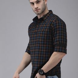roadster Men Regular Fit Checkered Casual Shirt-picture-17