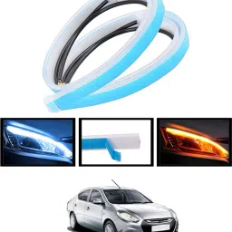 Universal Waterproof Yellow/White Fancy Design Audi Strip Light For Car-237 Car Fancy Lights-13