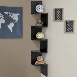 MDF (Medium Density Fiber), Wooden Wall Shelf-image-81