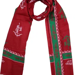 Embellished Cotton Blend Men Red Scarf-image-26