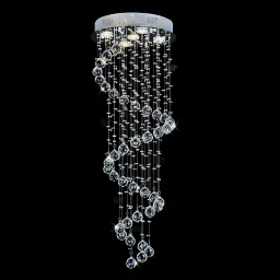 6 feet Crystal Glass Chandelier Ceiling Light Hanging Chandelier Ceiling Lamp-image-34