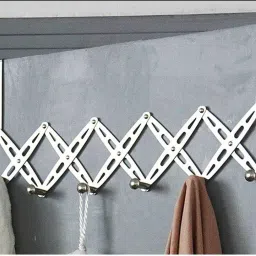 6 Alloy Steel Hooks for Clothes Hanging Over The Door, Cloth Hanger Hook Rail 6-71