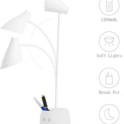 akari Rechargeable Portable LED Bright Table Lamp Adjustable Emergency Light Study Lamp image 4