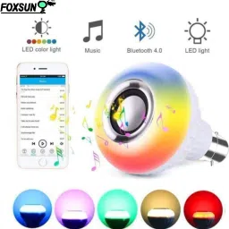 FOXSUN Smart LED Bulb With Bluetooth Speaker Remote Controlled, Multicolor Music Light Smart Bulb image 2