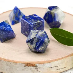 5 lapis geometry Polished Square, Round Crystal Stone-image-30