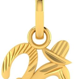 LORDS JEWELS Om Gold Pendant BIS Hallmarked 22kt Yellow Gold Pendant-image-56