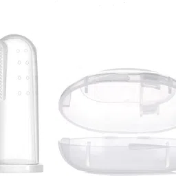 Baby Silicone Finger Tooth Brush with case for Easy Cleaning and Oral Hygiene Soft Toothbrush-image-7